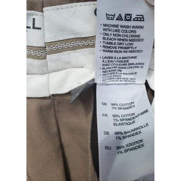 Oak Hill Premium Pants Khaki Mens Measures 52 x 25.5 Chino Flat Front Slacks - Picture 3 of 10